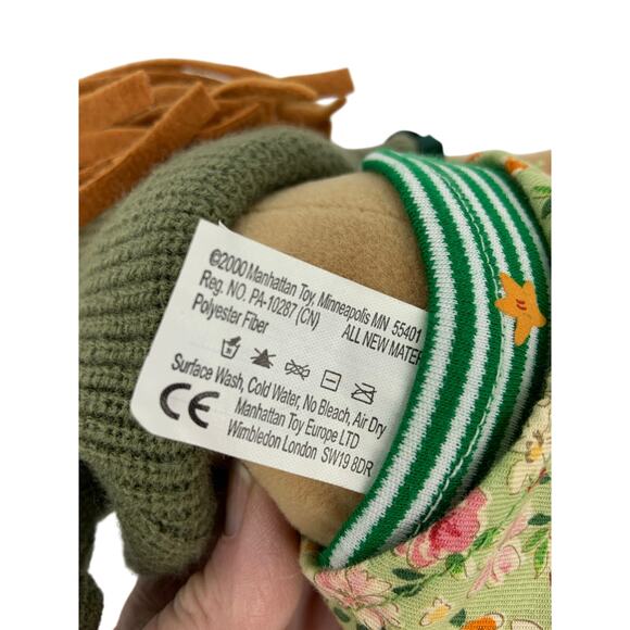 Vtg Manhattan Toy Lilydoll Ursula Stuffed Doll in Green Sweater - Picture 7 of 8